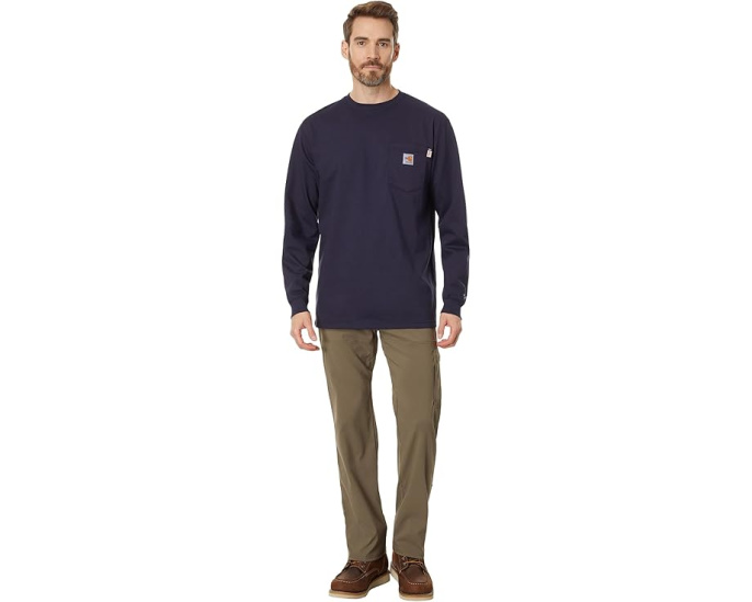 Carhartt FR Force Cotton с длинным рукавом, огнестойкая футболка