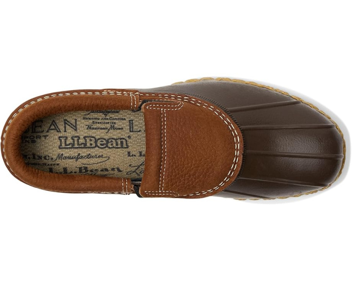 Слипоны L.L.Bean Rubber Moc из кожи с резиновой подошвой