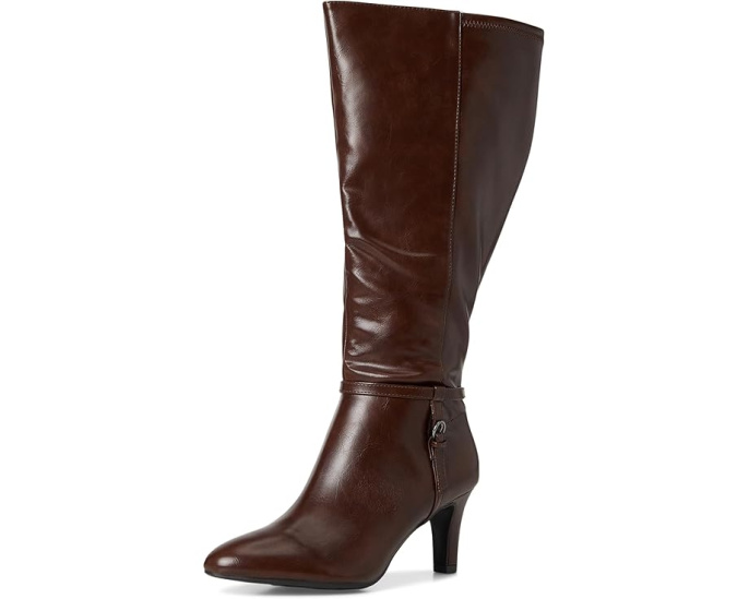 Ботинки LifeStride Galant Extra Wide Calf на шпильке с переработанными материалами