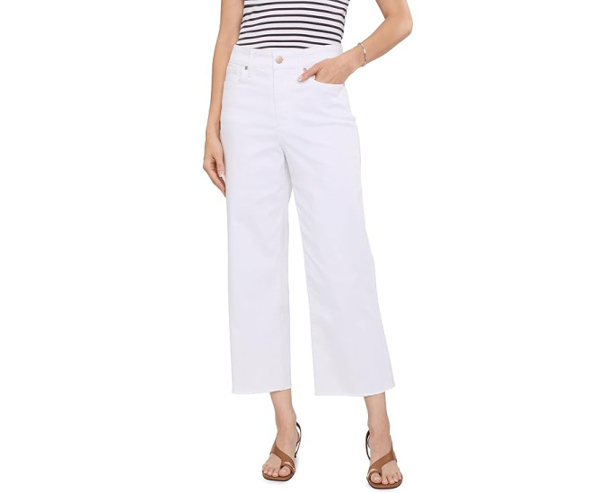 Джинсы NYDJ Coco Relaxed Wide Leg Crop с необработанным краем