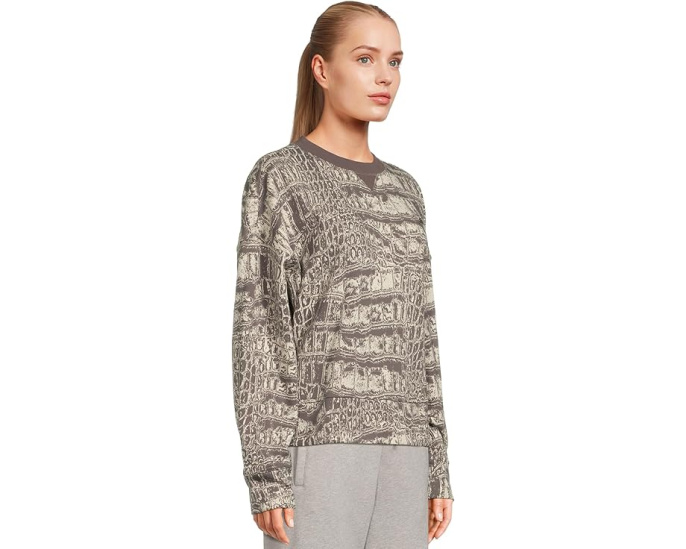 Свободный свитшот adidas by Stella McCartney с принтом крокодила