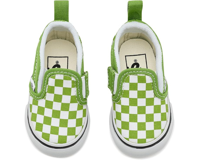 Кеды Vans Slip-On V для малышей с принтом на парусине