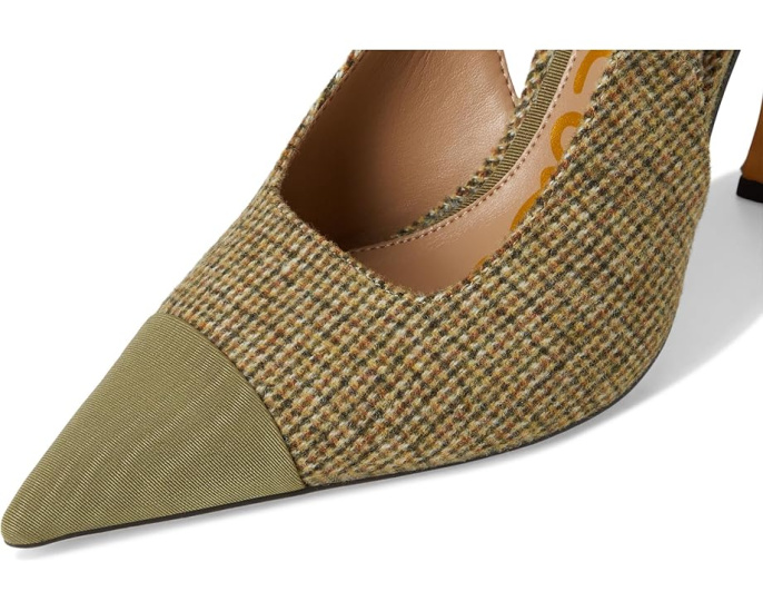 Туфли Sam Edelman Odette 2 с мыском контрастного цвета и расклешенным каблуком