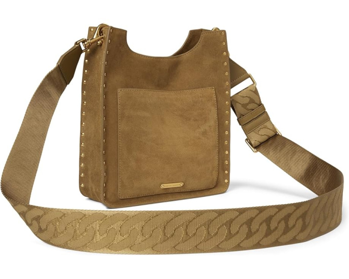 Сумка Rebecca Minkoff Darren Medium Feed из замши со съемным ремнем