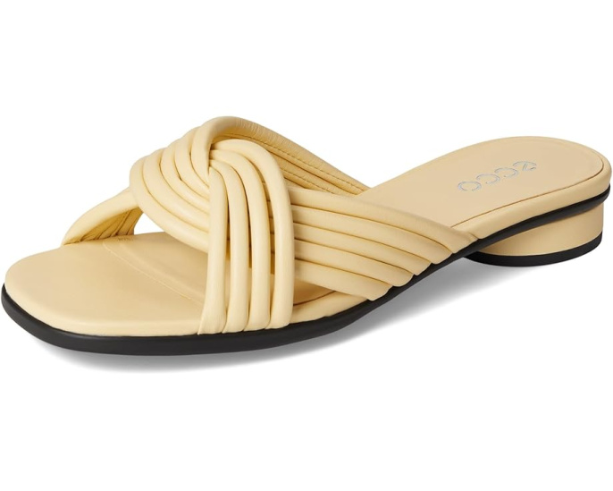 Сандалии ECCO Sculpted Alba 25 Slide с низким каблуком и узлом на ремешке