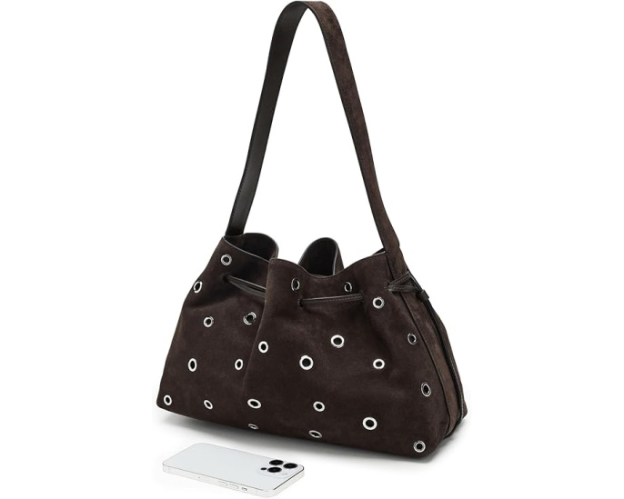 Сумка-шопер The Drawstring Shoulder Bag из кожи Madewell