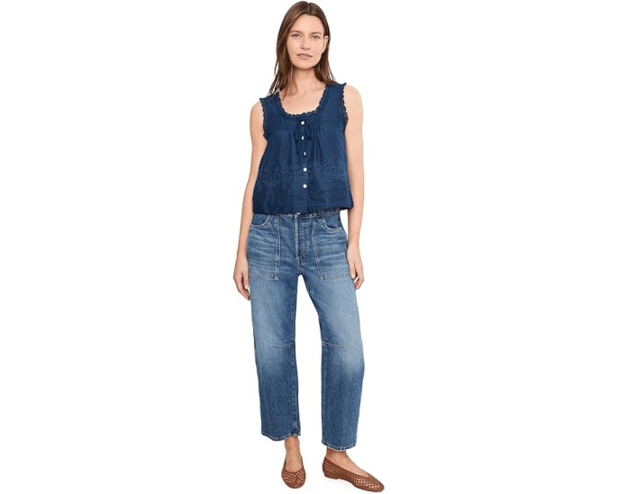 Топ Leah от Madewell с вышивкой в стиле 60-х