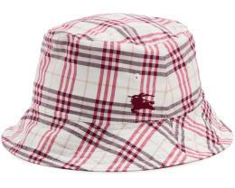 Burberry Kids ведро шляпа с клетчатым узором из хлопка