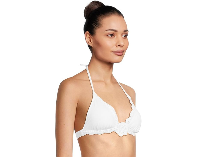 Топ-халтер BECCA Colette с кружевным цветком