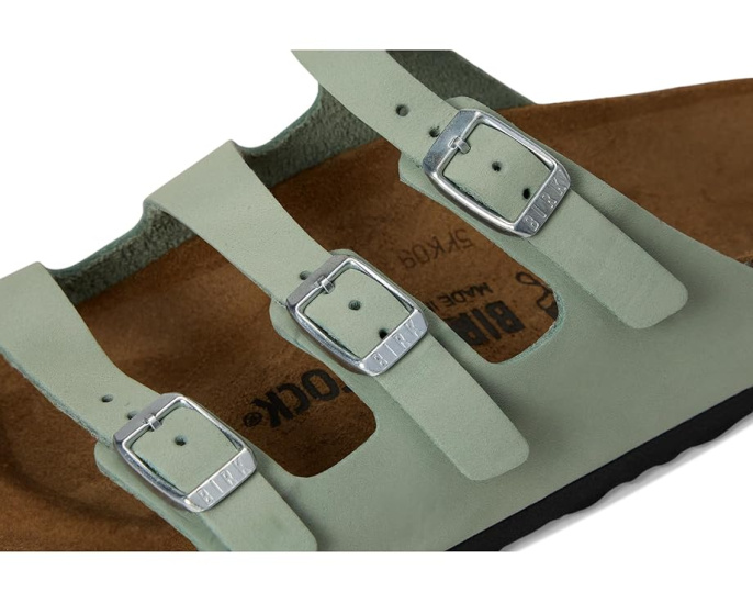 Сандалии Birkenstock Florida из нубука с пробковой стелькой