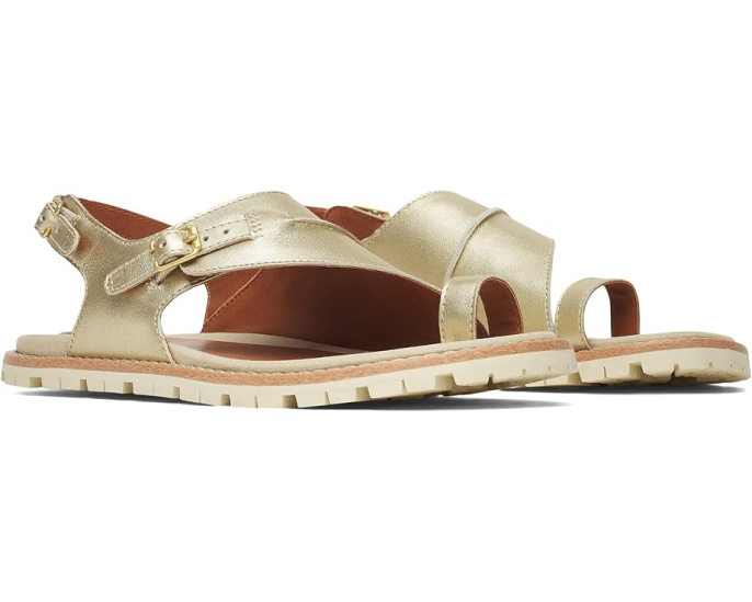 Сандалии Merrell Haven Metallic Backstrap из цельнозерновой кожи с подошвой Quantum Grip