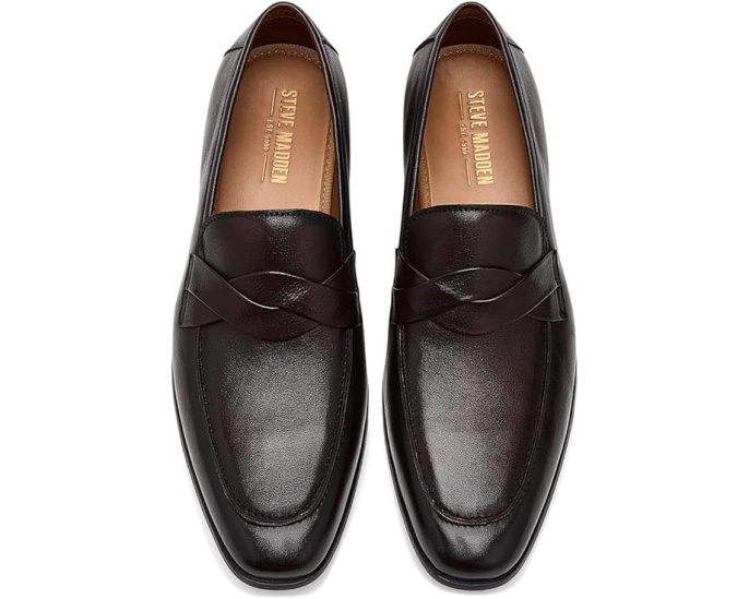 Лоферы Steve Madden Chevoit из гладкой кожи с круглым носком