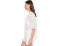 Кружевная футболка AllSaints Amelie Lace Tee бирюзовая