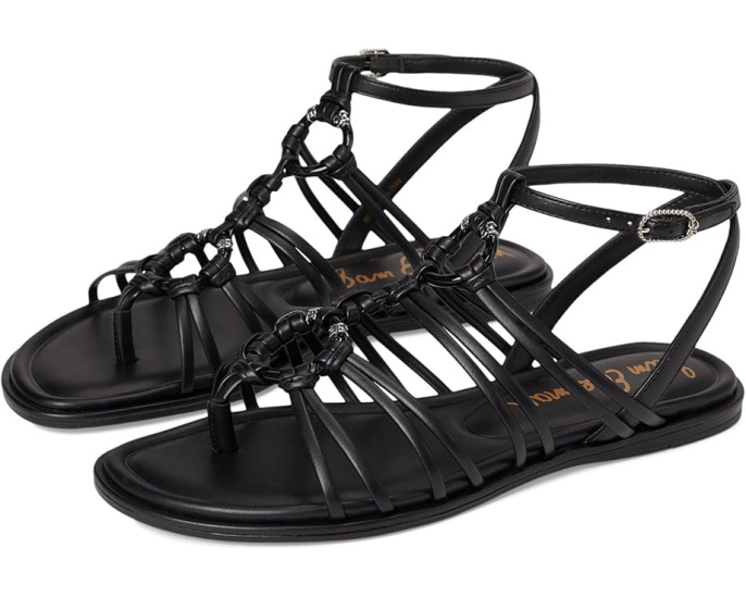 Сандалии Sam Edelman Raye с кольцевыми деталями на плоской подошве
