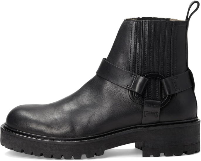 Ботинки AllSaints Hank в стиле байкер с ремешками и массивной подошвой
