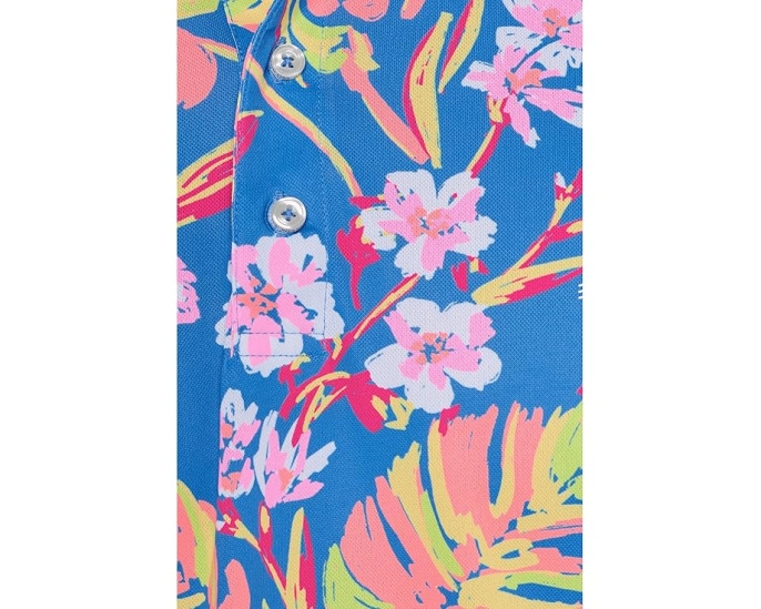 Поло Chubbies The Garden Glow из дышащей ткани с UPF 50+