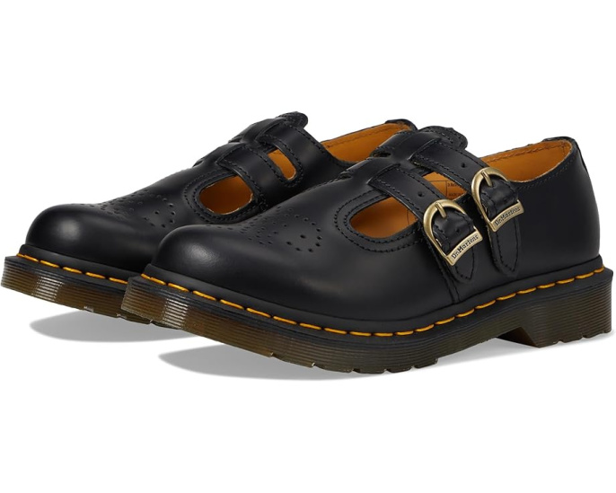 Туфли Dr. Martens 8065 Mary Jane из гладкой кожи с перфорацией