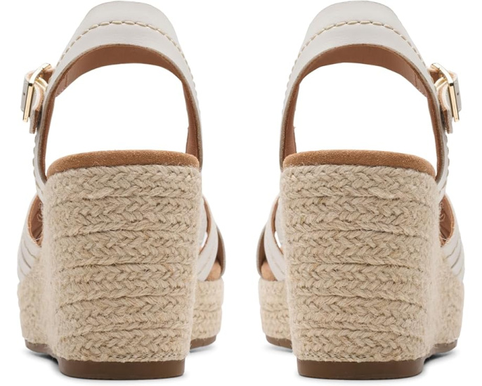 Сандалии Clarks Sabina Strap на клиновидном каблуке с перекрестными ремешками