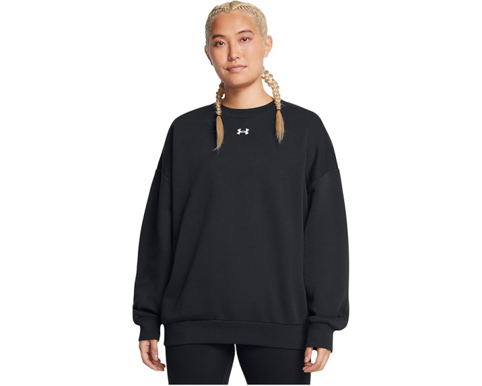 Свитшот Under Armour Rival Fleece Oversized с логотипом на груди