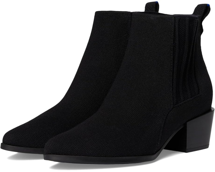 Ботинки Rothy's The Western Bootie с квадратным каблуком и эластичной панелью