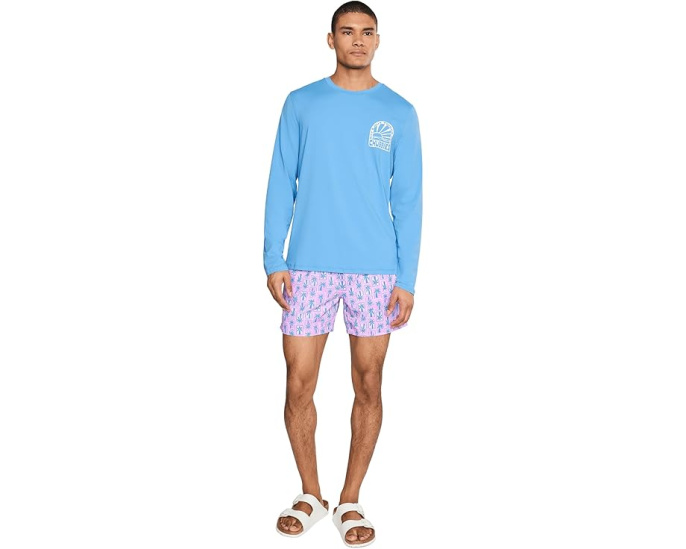 Плавки Chubbies The Miami Mosaic 14 см с быстросохнущей тканью и карманом на молнии