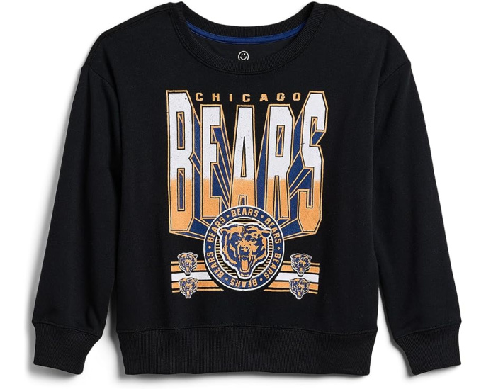 Худи NFL Chicago Bears Drop Shoulder Crew Fleece для детей Junk Food