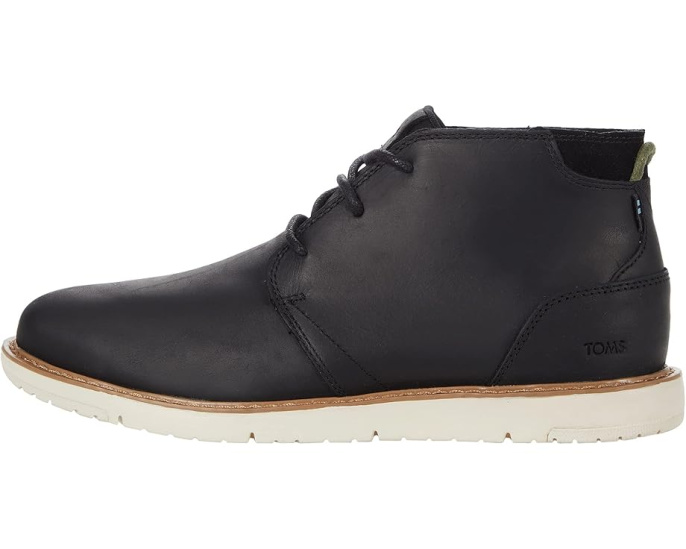 TOMS Navi ботинки из водонепроницаемой черной кожи