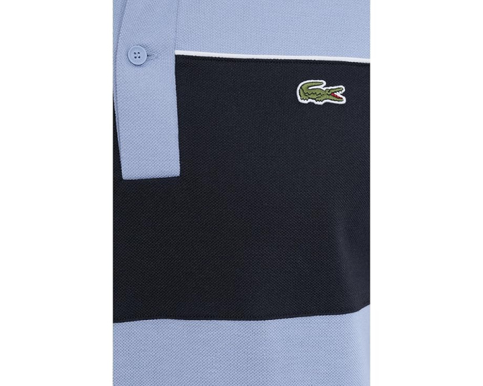 Поло Lacoste Regular Fit с цветными блоками и контрастной окантовкой