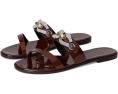 Сланцы Tory Burch Jessa Two Band с двойным ремешком и кожаной подошвой