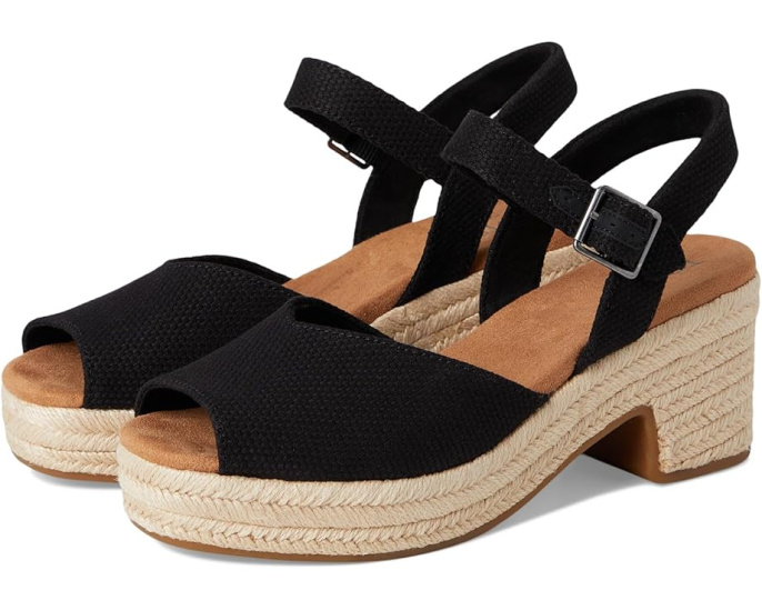 Босоножки TOMS Isla Peep Toe на платформе с открытым носком