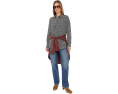 Блузка Petite Wool Cotton Check Classic Collar Shirt от Eileen Fisher