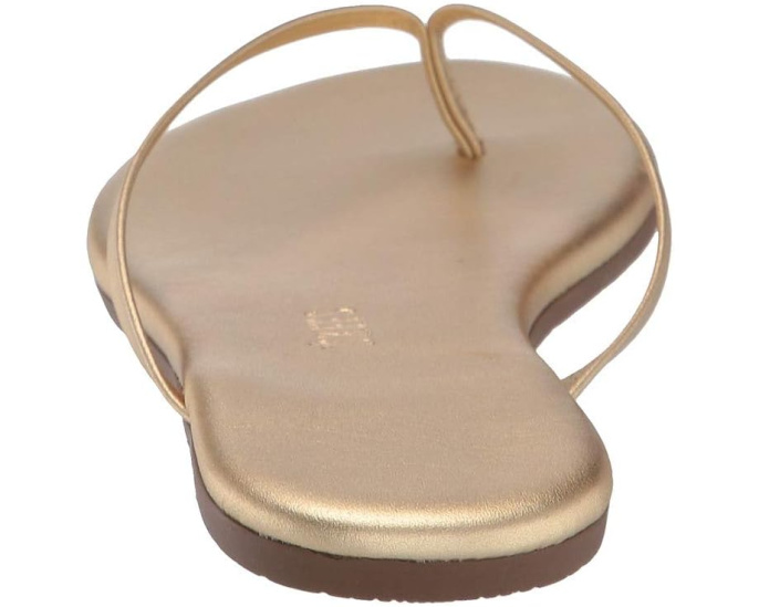 Металлические сандалии TKEES Metallics с кожаной стелькой