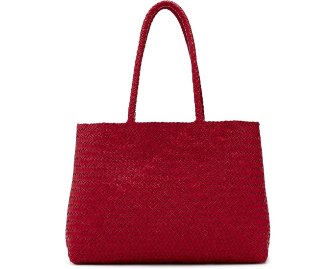 Madewell Кожаная сумка-тоут Handwoven Leather Tote с плетеным дизайном