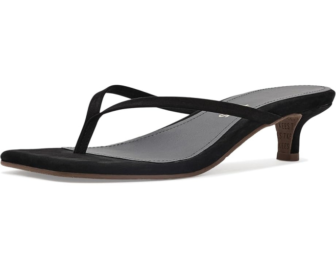 Сандалии TKEES Square Toe Julia Suede на низком каблуке