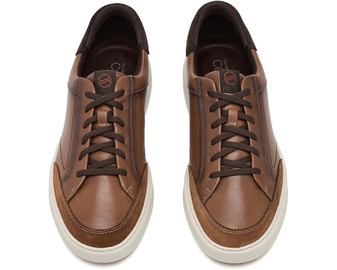 Clarks Code C Tie кожаные кеды на шнуровке
