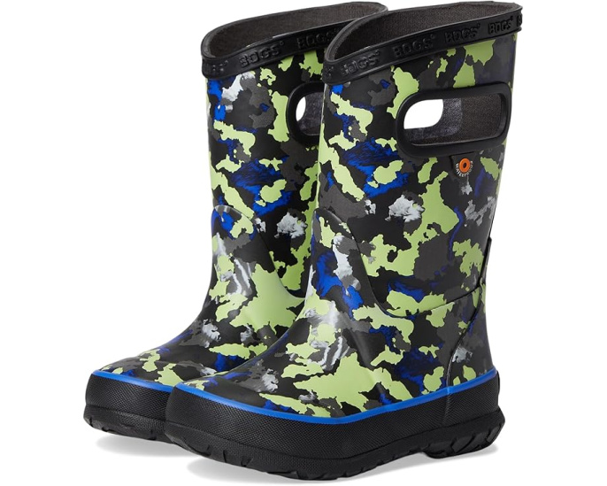 Детские сапоги Bogs Rainboot Camo Texture с камуфляжным принтом и биоразлагаемой стелькой