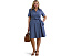 Платье-рубашка Lauren Ralph Lauren с поясом из хлопкового микса (Plus Size)