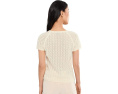 Блуза All In Pointelle Button Top от Sanctuary Розовая с круглым вырезом