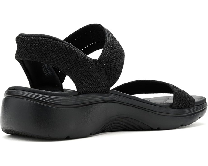 Сандалии SKECHERS Hands Free Slip-ins GO Walk Arch Fit 2.0 Shiny Knit с клиньем