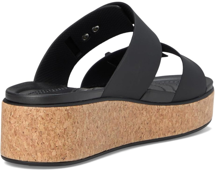 Сандалии Crocs Brooklyn Cork Buckle на пробковой платформе