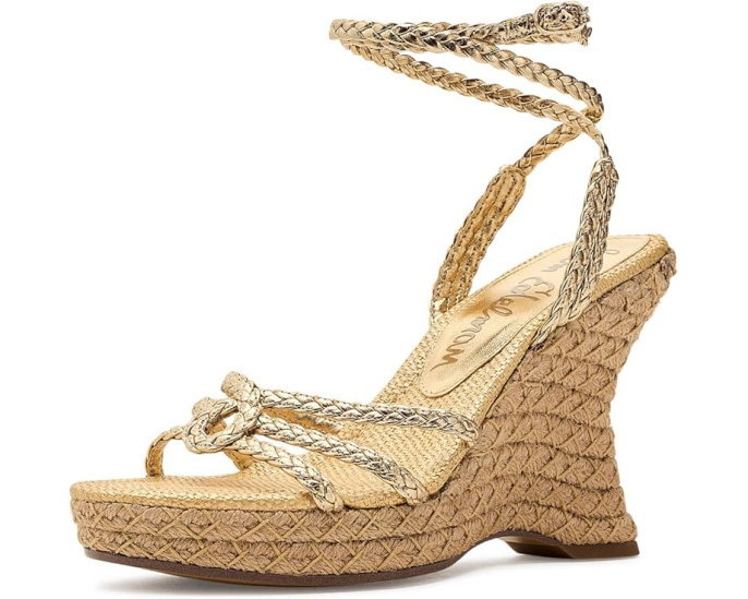 Сандалии Sam Edelman Mindie на танкетке с круглым мысом