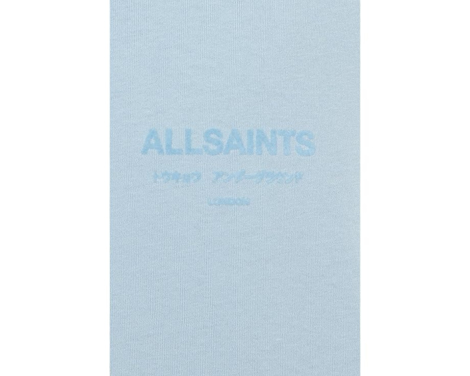 AllSaints Xander Short Sleeve Crew футболка Salton Blue