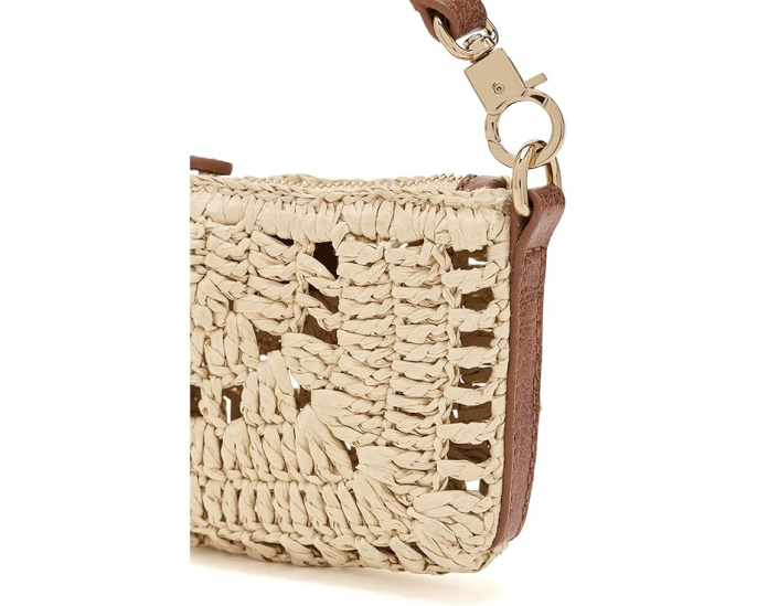 Madewell мини-сумка Straw Mini Pouch из соломки на плечо