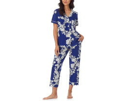 Пижамный комплект Bedhead PJs с коротким рукавом и укороченными брюками из хлопка и спандекса
