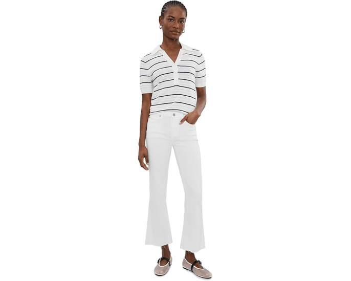 Укороченные джинсы Dojo 7 For All Mankind в цвете Soleil