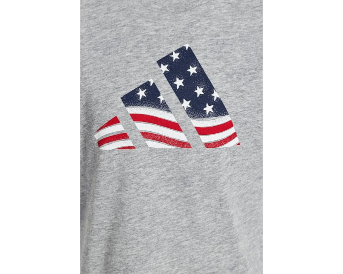 Футболка adidas Kids с патриотичным логотипом и флагом США для малышей