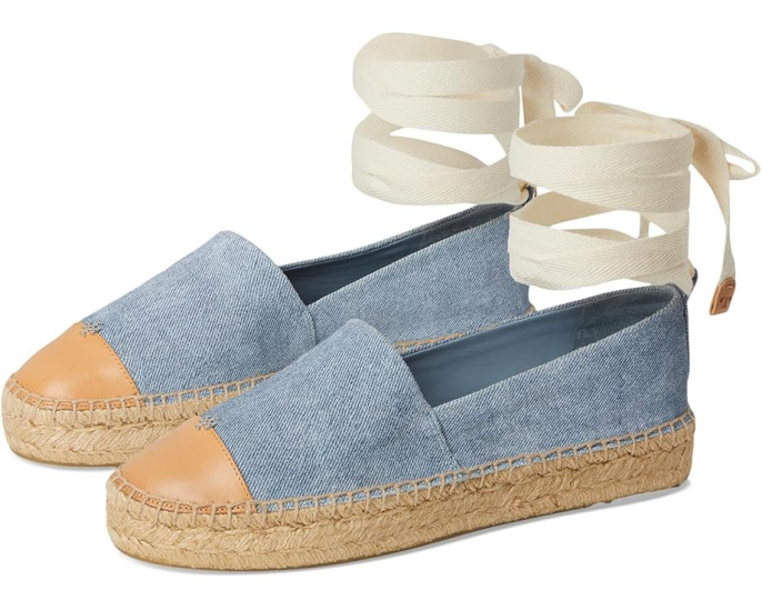 Эспадрильи Tory Burch Cap-Toe с круглым носком и шнурками