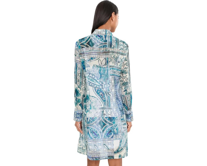 Платье-рубашка Relaxed Overshirt Dress от Johnny Was