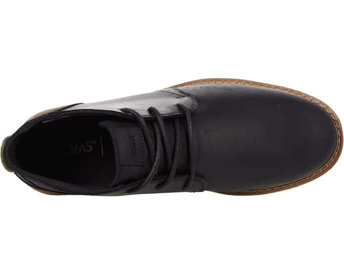 TOMS Navi ботинки из водонепроницаемой черной кожи