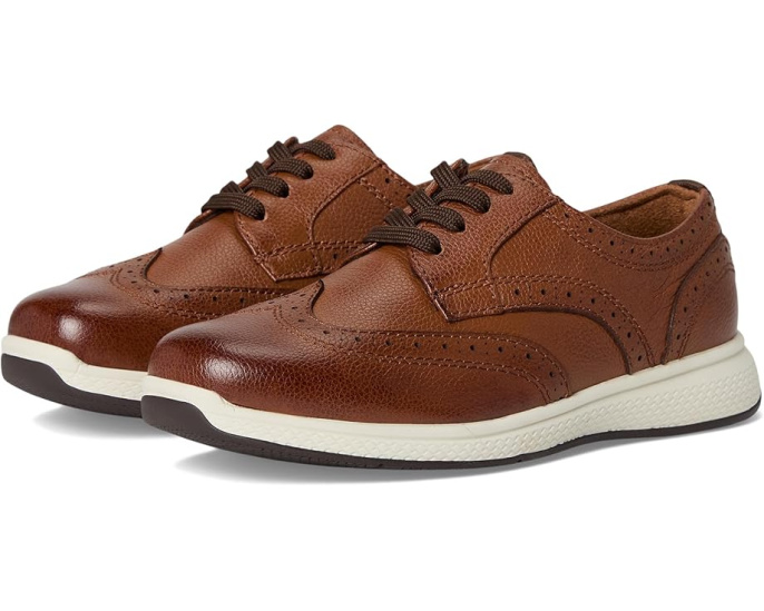 Оксфорты Florsheim Kids Great Lakes Wing Tip из зернистой кожи с Memory Foam